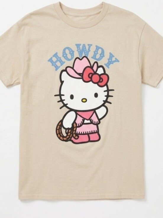 Hello Kitty Tops - Hello Kitty Women's Howdy T Shirt Size Large